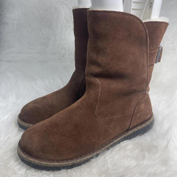 Birkenstock Uppsala Boots Shearling Espresso Size women’s 9, men’s 7, Euro sz 40 - Picture 1 of 9